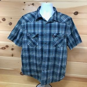 Levi's Western Style Pearl Snap Shirt Size XXL
